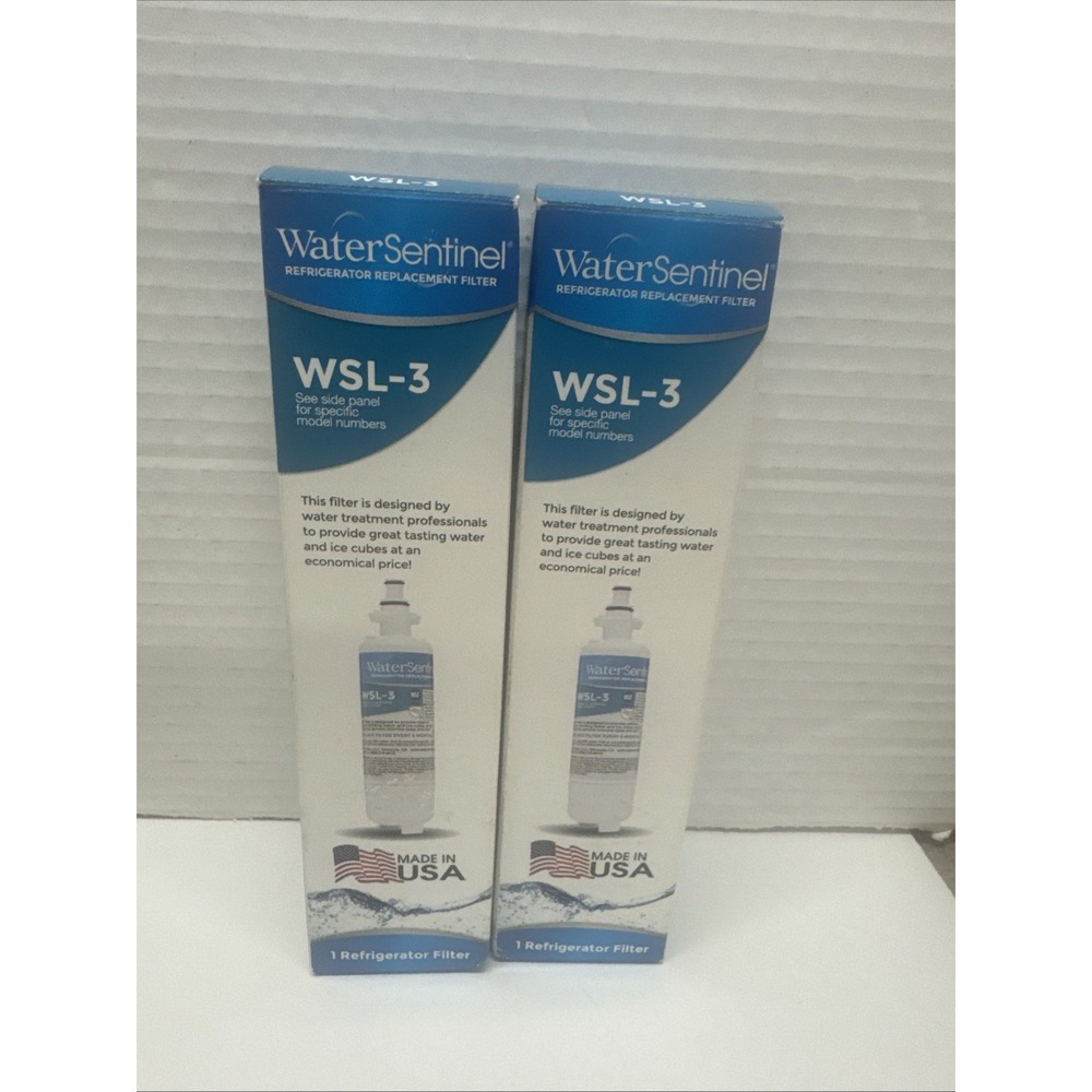 Set of 2 WaterSentinel WSL3 Water Filter for LG and Kenmore Refrigerators WSL-3